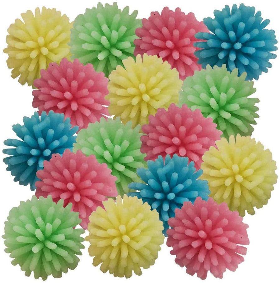 ArtCreativity Glow in The Dark Spiky Hedge Balls for Kids, Bulk Pack of 144, Soft Sensory Balls in Various Vibrant Colors, Calming Sensory Fidget Toys for Autistic Children, Fun Birthday Party Favors