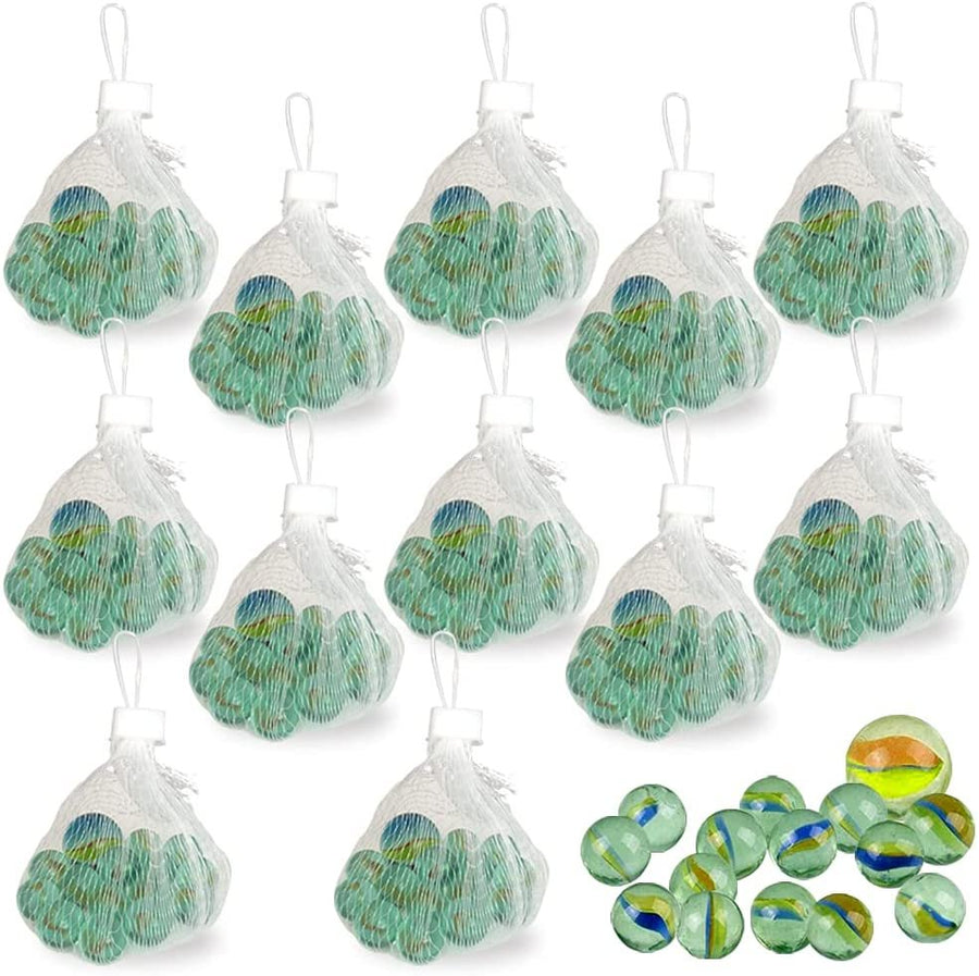 ArtCreativity Marble Game Sets, Pack of 12, Include 14 Marbles and 1 Shooter Per Pack, Classic Marbles for Kids, Fun Indoor and Outdoor Toys, Great Party Favors and Goodie Bag Fillers