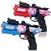 Light Up Toy Guns for Kids, Set of 2, Red and Blue Space Blasters with Flashing LEDs and Sound Effects, Cool Futuristic Toy Guns for Boys and Girls, Batteries Included