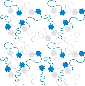 Christmas Snowflake Sticky Toys for Kids - Set of 48 Bulk Sticky Hands - Christmas Sticky Hands in Blue and White - Christmas Party Favors Bulk - Sticky Toys for Stocking Stuffer