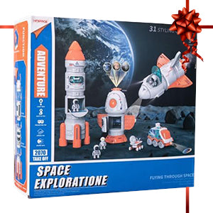 ArtCreativity Rocketship Toy Playset with Planet Projection, Cool Kids Space Toys for Toddlers with Lights and Sounds, Spaceship Toys with Mist Spray, Rovers, Astronaut Toys for Boys & Girls 3 4 5 6 7