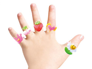 ArtCreativity Little Girls Jewelry Rings in Gift Box, Set of 24 Cute Rings, Lovely Rings for Little Girls, No Duplicates, Girls Jewelry in Gift Box, Pretend Play & Dress Up Rings for Girls Ages 3+