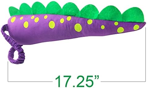 ArtCreativity Plush Dinosaur Tails for Kids, Set of 3, Dragon & Dinosaur Costume Accessories for Halloween and Dress-Up, Dinosaur Birthday Party Favors Supplies, Assorted Colors, 17.25 Inch Long
