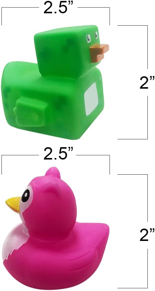 ArtCreativity Assorted Rubber Duckies for Kids and Toddlers (Pack of 12) Cute Duck Bath Tub Pool Toys in Multiple Characters, Fun Carnival Supplies, Birthday Party Favors for Boys and Girls