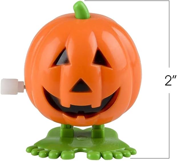 Wind Up Pumpkin Halloween Toys, Set of 12