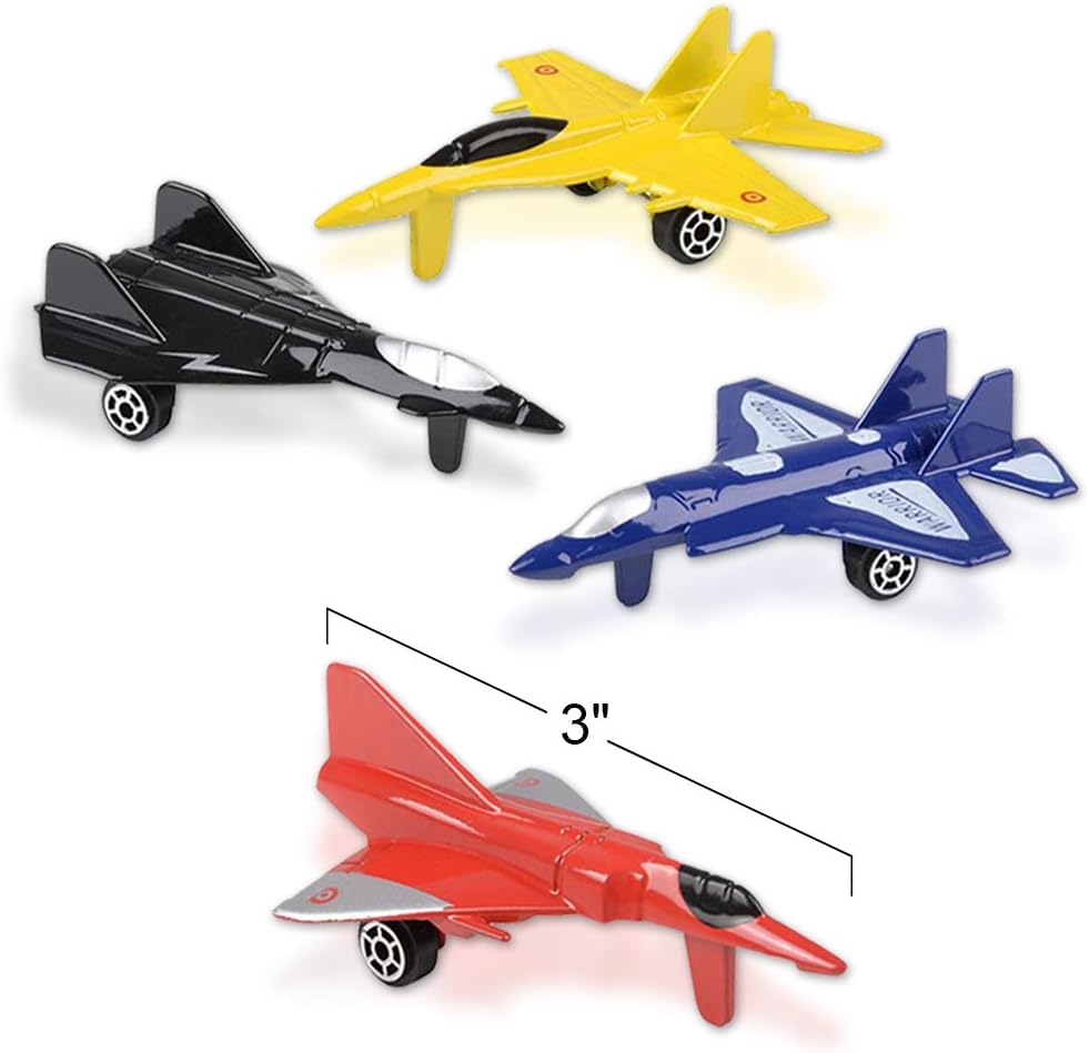 Diecast Jet Toy Playset, Set of 9