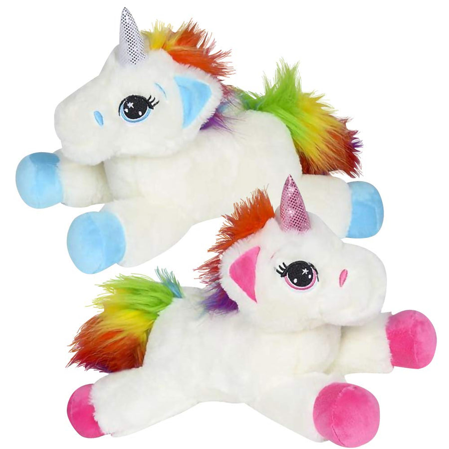 Plush Lying Unicorn Stuffed Toys, Set of 2