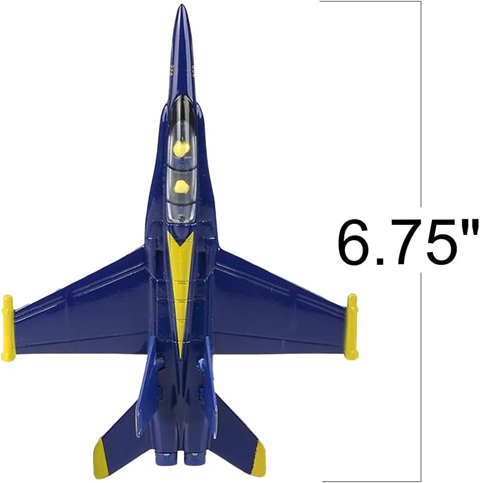 Diecast F-18 Blue Angel Jets with Pullback Mechanism, Set of 2