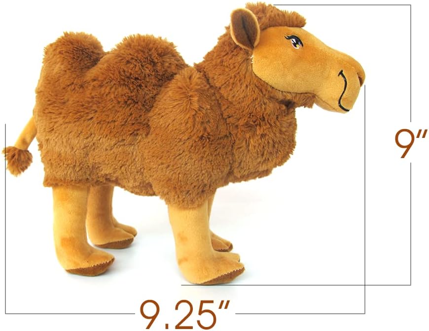 ArtCreativity Plush Camel Toy, 9 Inch Soft Humpback Camel Stuffed Toy for Kids, Cute Home and Nursery Animal Decorations, Zoo Party Prop, Best Birthday and Holiday Gift Idea