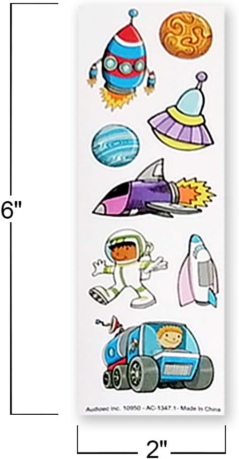 Space Sticker Assortment, 100 Sticker Sheets