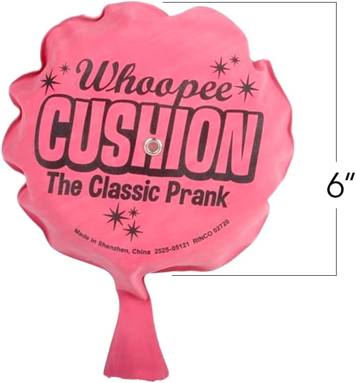 Self Inflating Whoopie Cushion, 2 Pack, 6 Inch