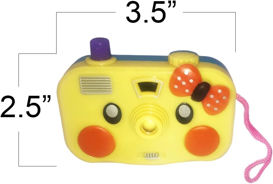 2 in 1 Viewfinder Camera with Projector, Set of 12, Battery Operated Projectors with Wild Animal Slides, Great Safari Party Favors, Zoo Party Supplies, & Wild One Party Favors for Kids