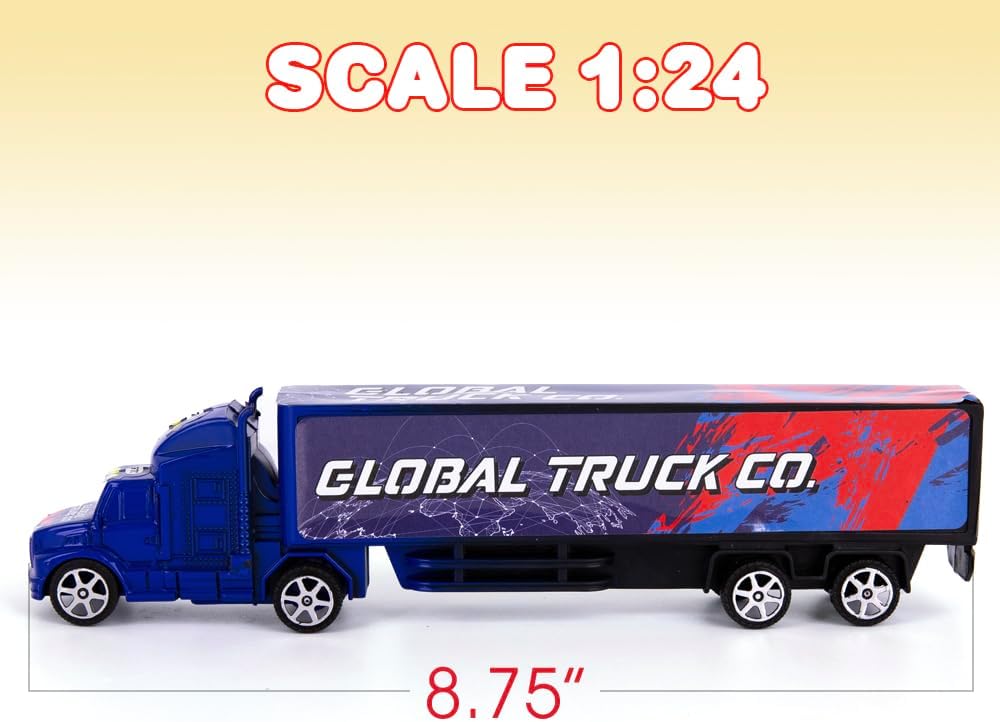 Pullback Semi Truck Toys, Set of 2