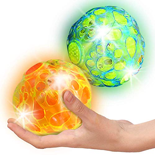 ArtCreativity Light-Up Dancing Ball with Sound Effects, Set of 2, LED Vibrating and Singing Ball for Kids, LED Party Supplies for Birthdays and More, Best Gift and Party Favors for Boys and Girls