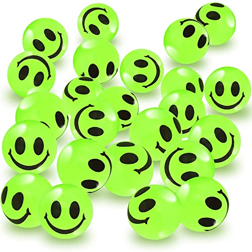 Glow in The Dark Smile Face Bouncing Balls