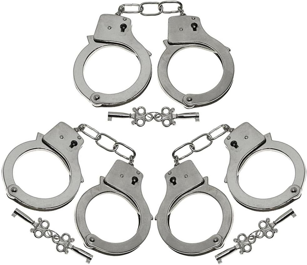 10.5 Inch Metal Handcuffs for Kids