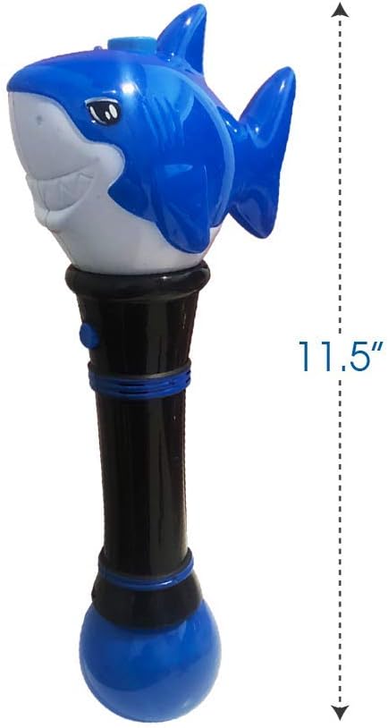 Light Up Shark Bubble Blower Wand