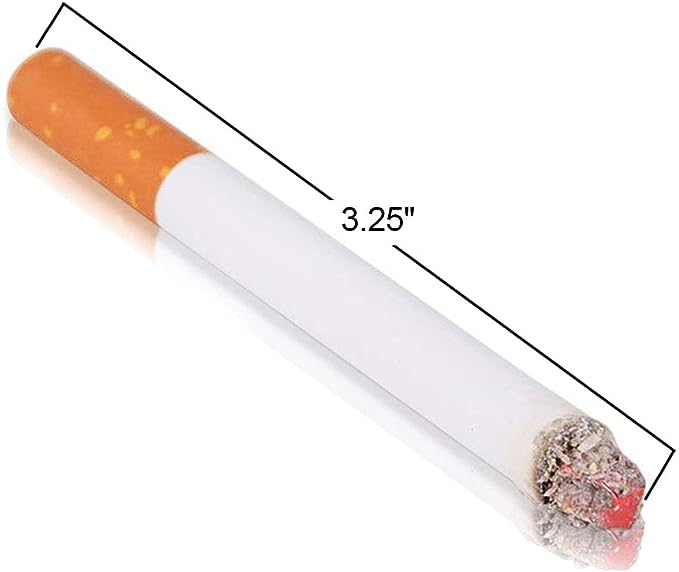 ArtCreativity Fake Puff Cigarettes - 3.25 Inch - That Blow Smoke (24 Pack) Faux Cigs with a Realistic Look - Prop for Prank, Halloween Costume, Movie, or Theater Play - Fun Gag Gift, Novelty Toy