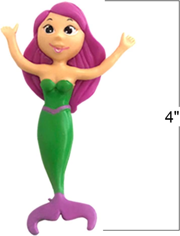 Bendable Mermaid Figures, Set of 12