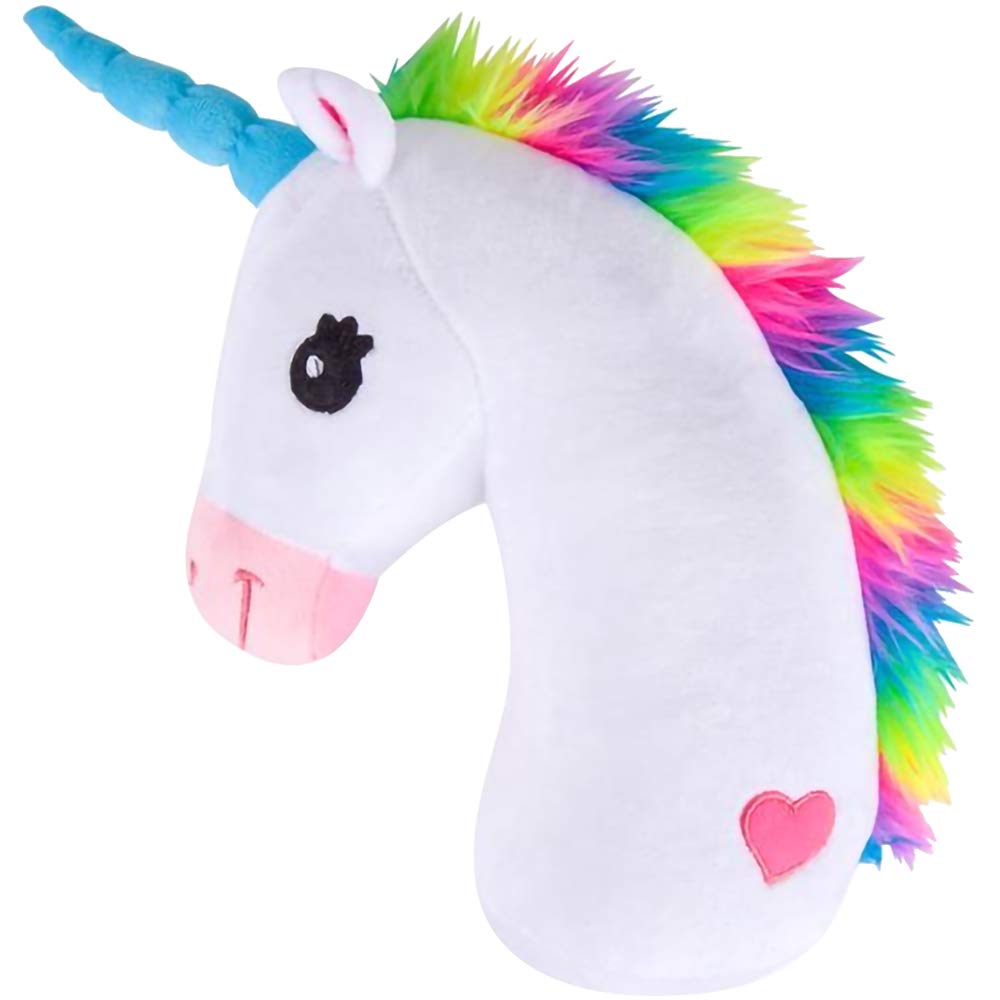 ArtCreativity 15 Inch Unicorn Head Magical Plush Pillow, Ultra Soft and Cuddly Rainbow Color Stuffed Pillow for Kids, Home Décor, Birthday Party Gift for Girls