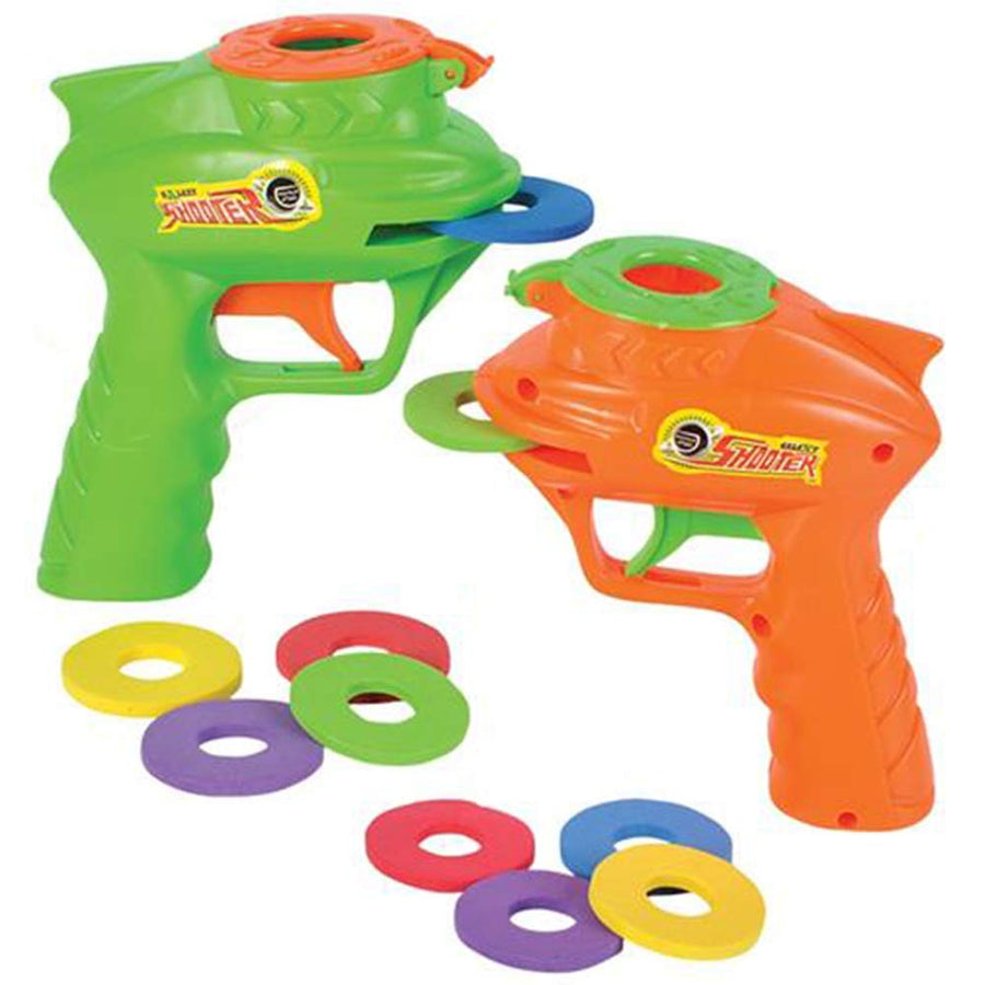 ArtCreativity Foam Disc Launcher, Set of 2 Disk Shooter Toy Guns with 1 Gun and 5 Flying Disks Each, Outdoor Games and Activities for Summer, Backyard, and Picnic Fun, Best Gift Idea