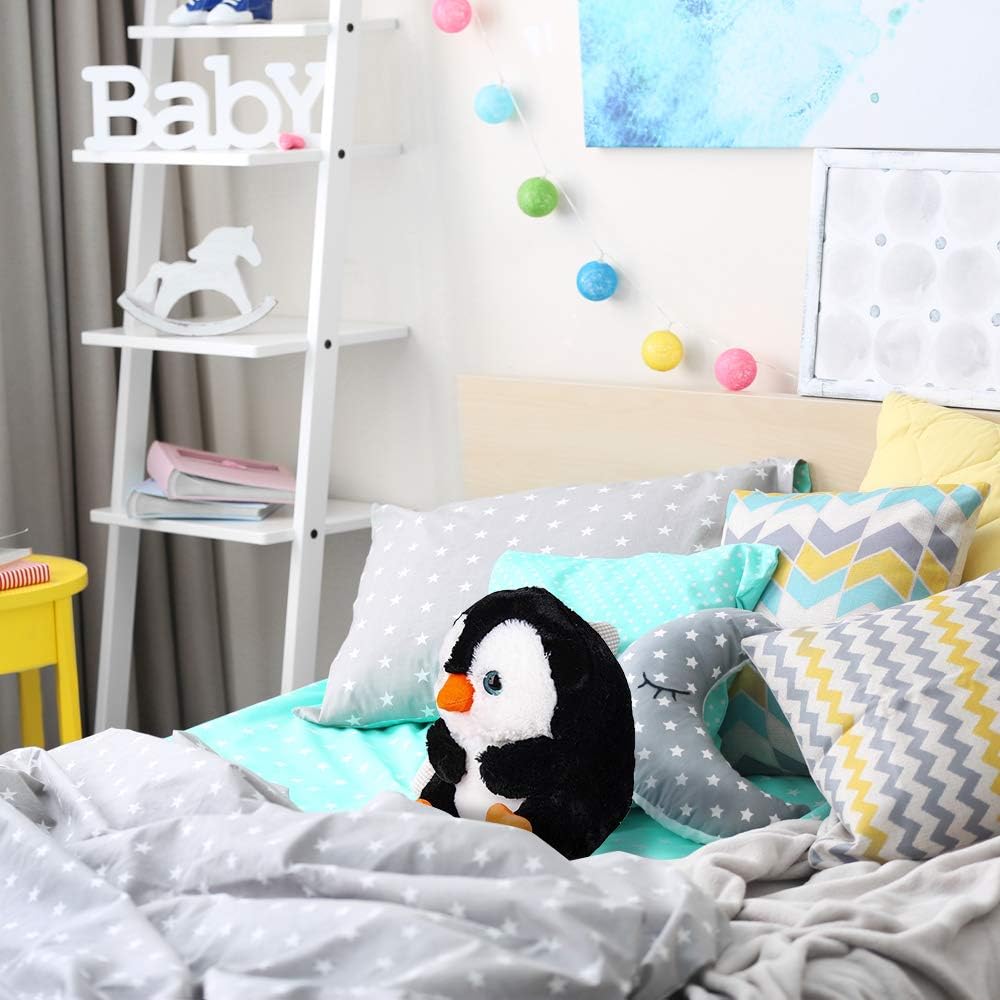 Belly Buddy Penguin, 10 Inch Plush Stuffed Penguin, Super Soft and Cuddly Toy, Cute Nursery Décor, Best Gift for Baby Shower, Boys and Girls Ages 3+
