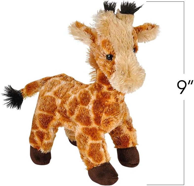 9 Inch Stuffed Plush Giraffe for Kids, Very Soft and Cuddly Stuffed Animal, Cute Standing Design, Great Nursery Decoration, Gift Idea for Boys and Girls