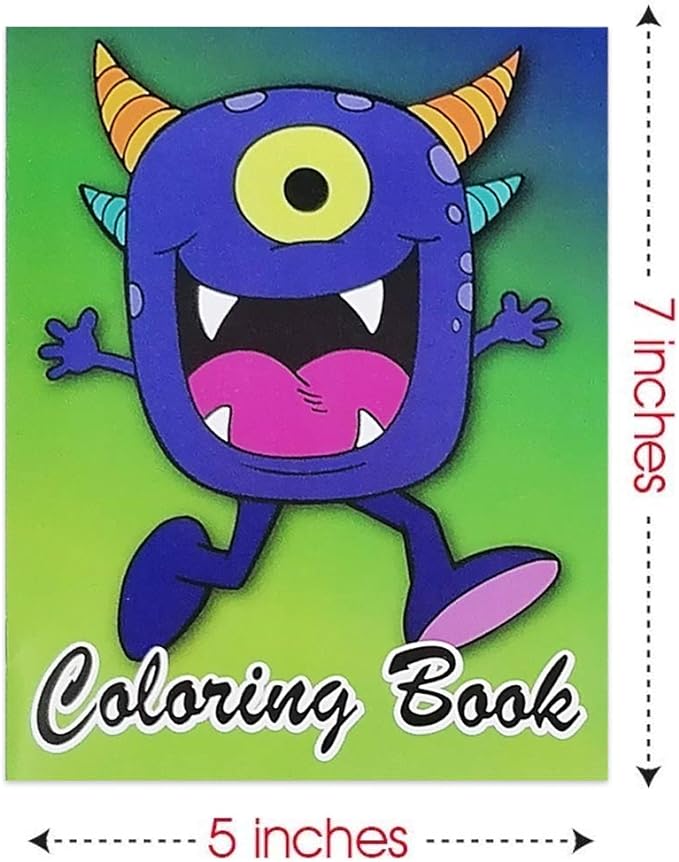 ArtCreativity Assorted Mini Coloring Books - Bulk Pack of 20 Small Color Booklets in 5 Designs - Perfect Party Favors - Educational Art Gifts for Toddlers, Boys and Girls Ages 1, 2, 3, 4, 5, 6, 7, 8