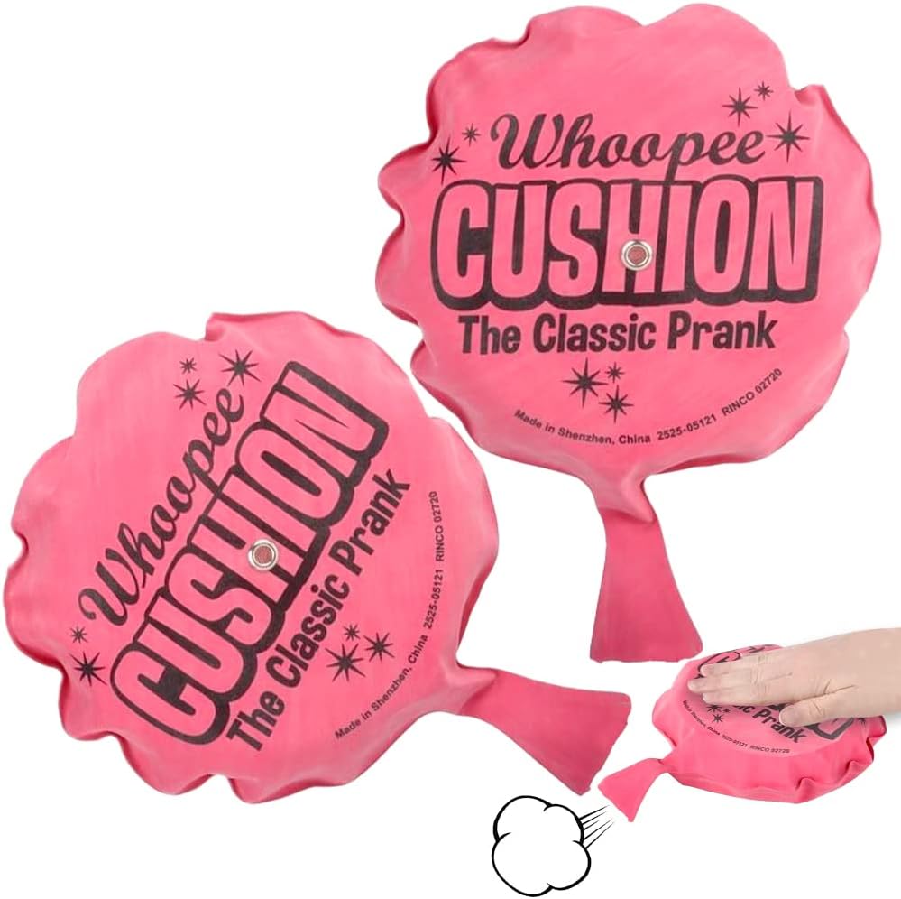 Self Inflating Whoopie Cushion, 2 Pack, 6 Inch