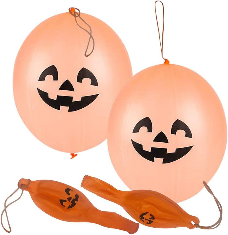 Halloween Party favors Trick Jack-O-Lantern Punch Balls, Set of 12