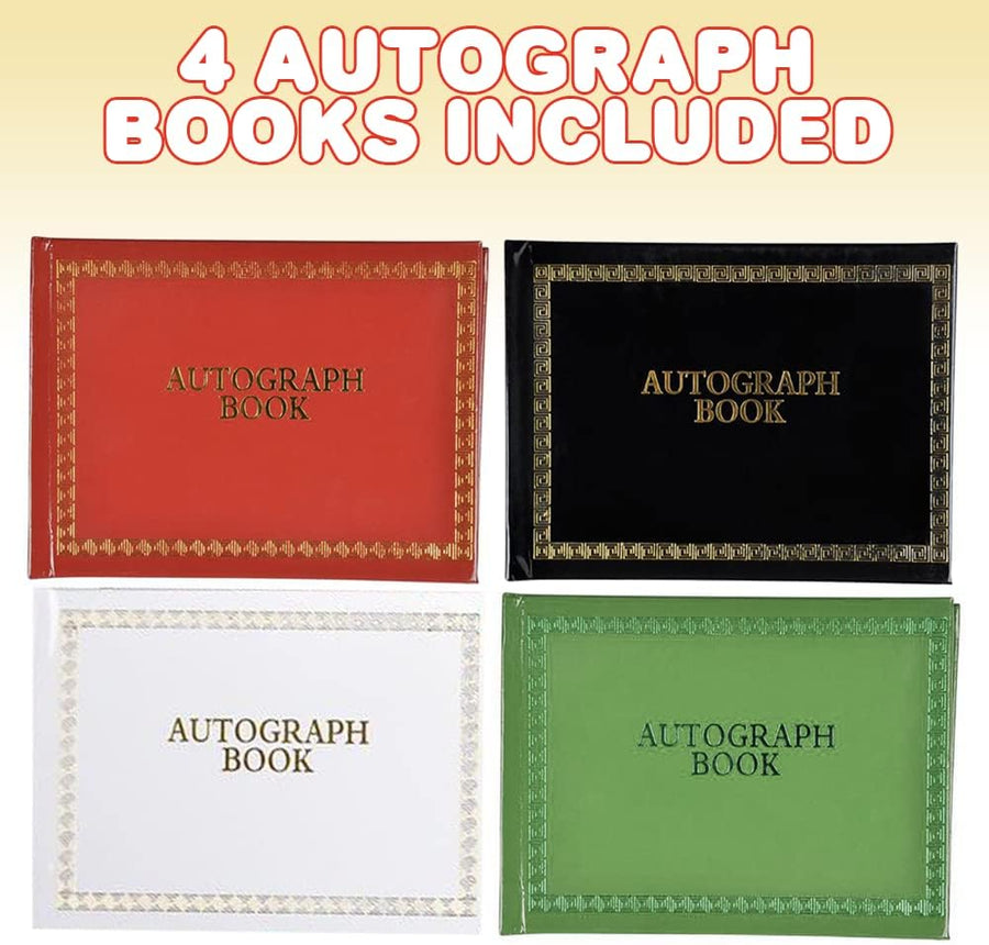 Autograph Books for Kids, Set of 4