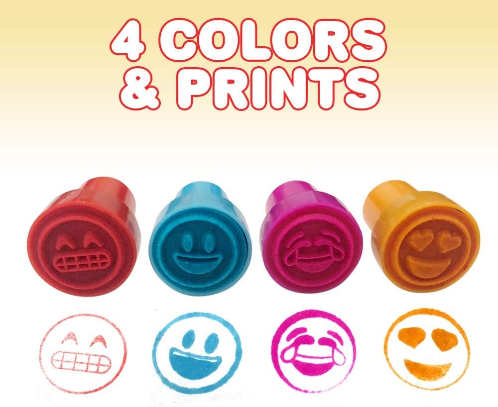 Emoticon Stampers for Kids, Pack of 24