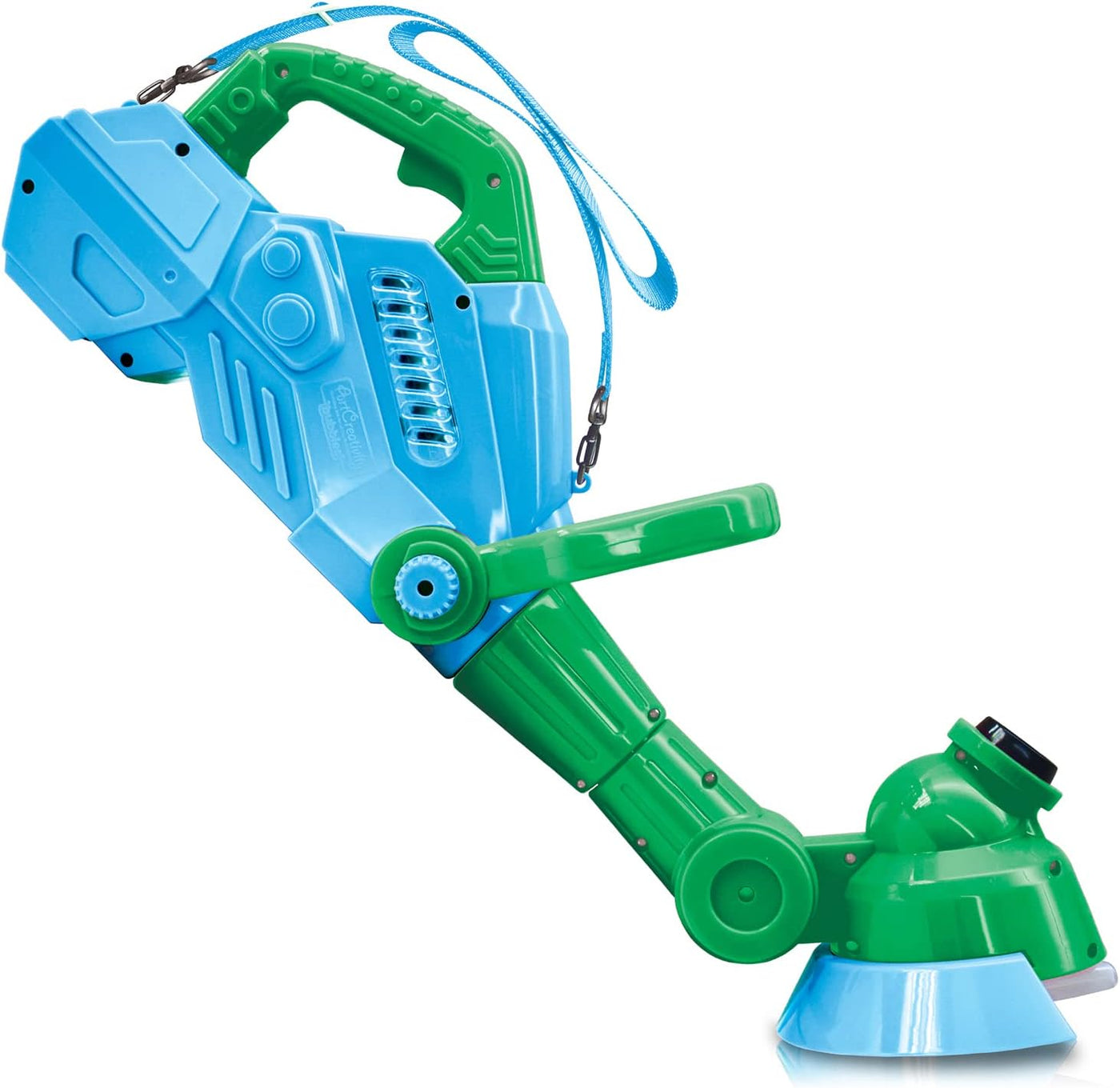 ArtCreativity Bubble String Trimmer, Kids Bubble Blower Machine with Bubble Solution Included, Grass Trimmer Toy with Lights & Sounds, Fun Summer Outdoor Toys for Toddlers, Blue&Green