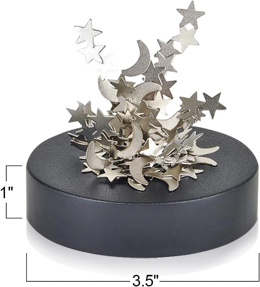 Magnetic Moons and Stars Sculpture, Set of 2