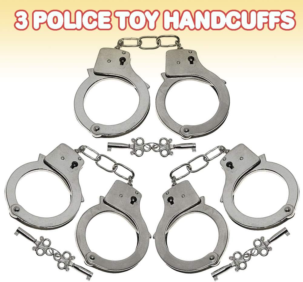 10.5 Inch Metal Handcuffs for Kids