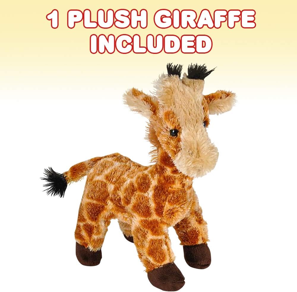 9 Inch Stuffed Plush Giraffe for Kids, Very Soft and Cuddly Stuffed Animal, Cute Standing Design, Great Nursery Decoration, Gift Idea for Boys and Girls