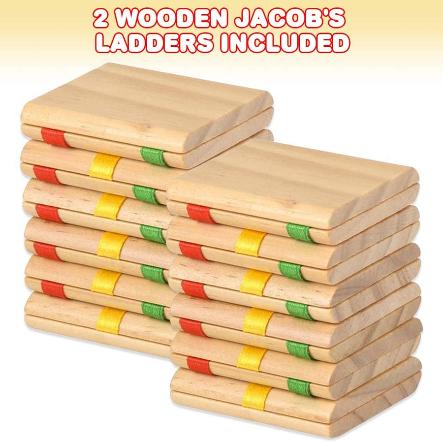 Wooden Jacob’s Ladder Toy, Set of 2