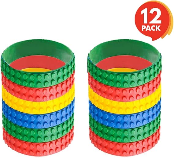 7.5 Inch Building Block Bracelets for Kids