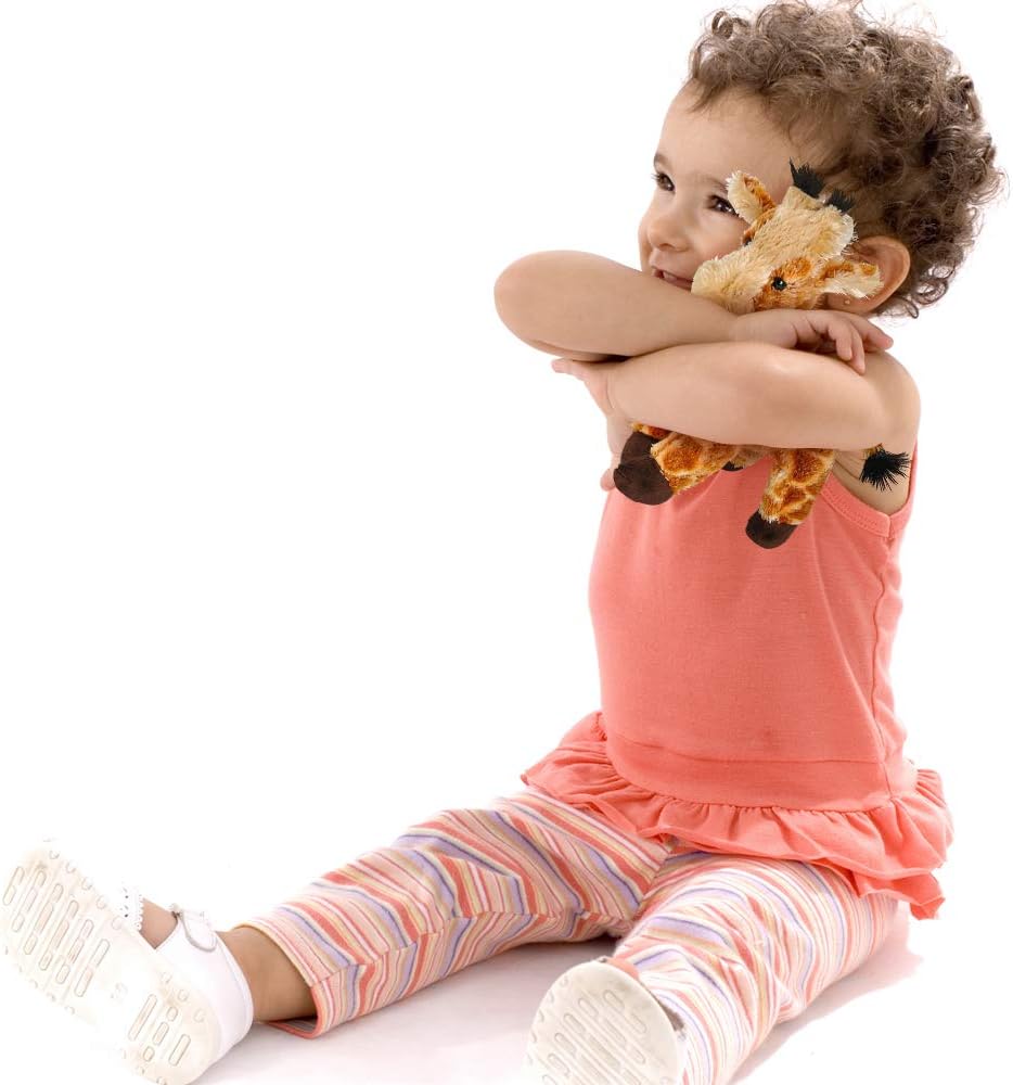 9 Inch Stuffed Plush Giraffe for Kids, Very Soft and Cuddly Stuffed Animal, Cute Standing Design, Great Nursery Decoration, Gift Idea for Boys and Girls