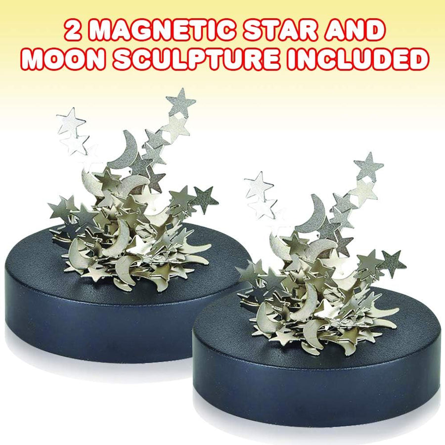 Magnetic Moons and Stars Sculpture, Set of 2