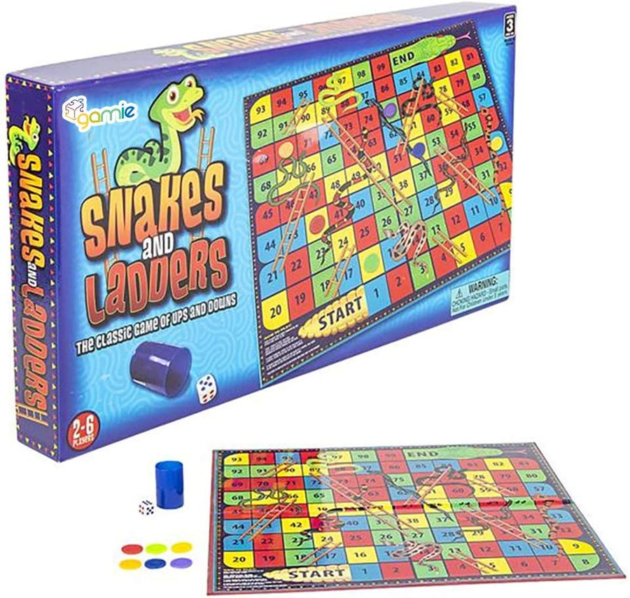 Snakes and Ladders Board Game for Kids