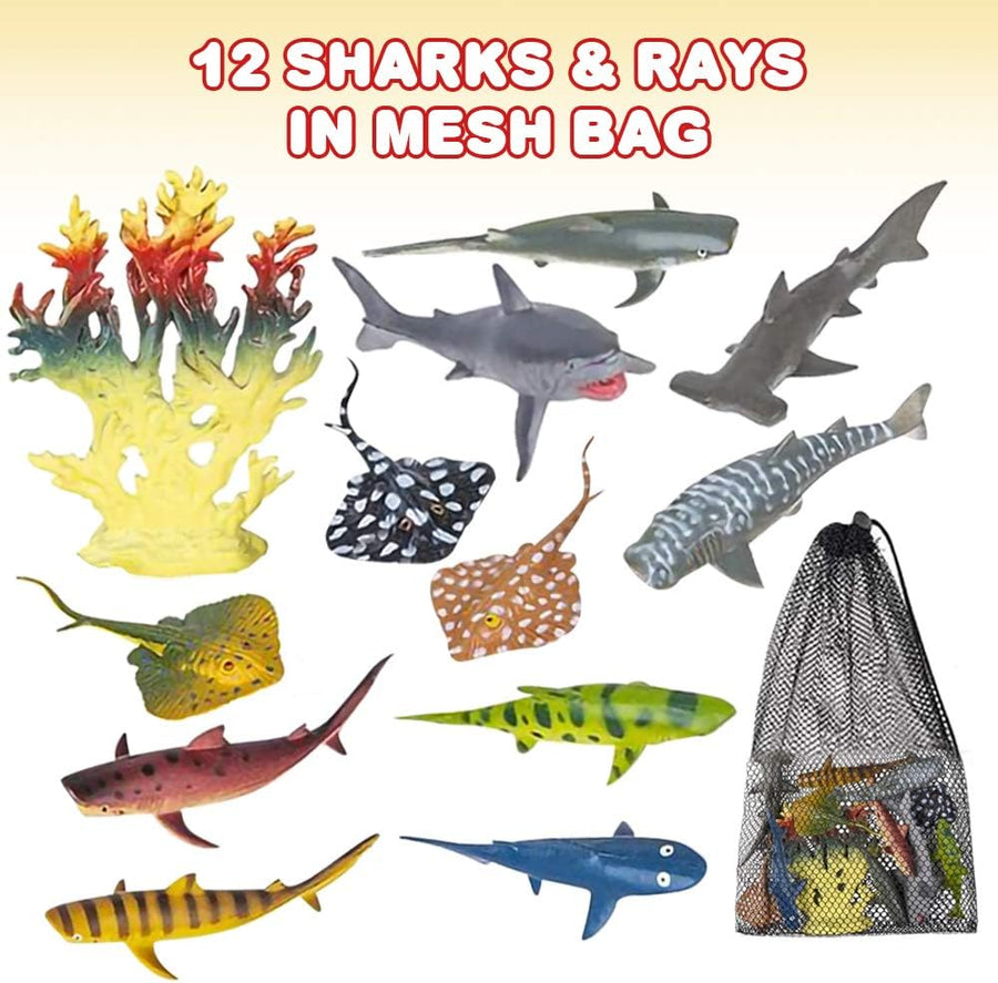 Sharks & Rays in Mesh Bag