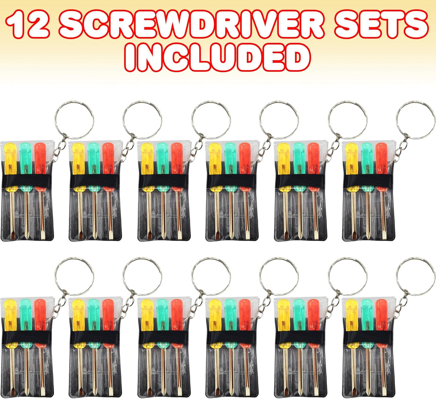 Mini Screwdriver Set with Keychain