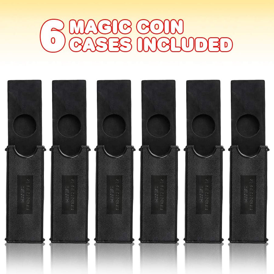 Coin Trick Magic Slider Cases, Set of 6