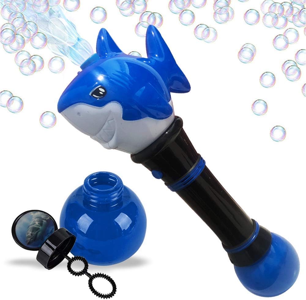 Light Up Shark Bubble Blower Wand