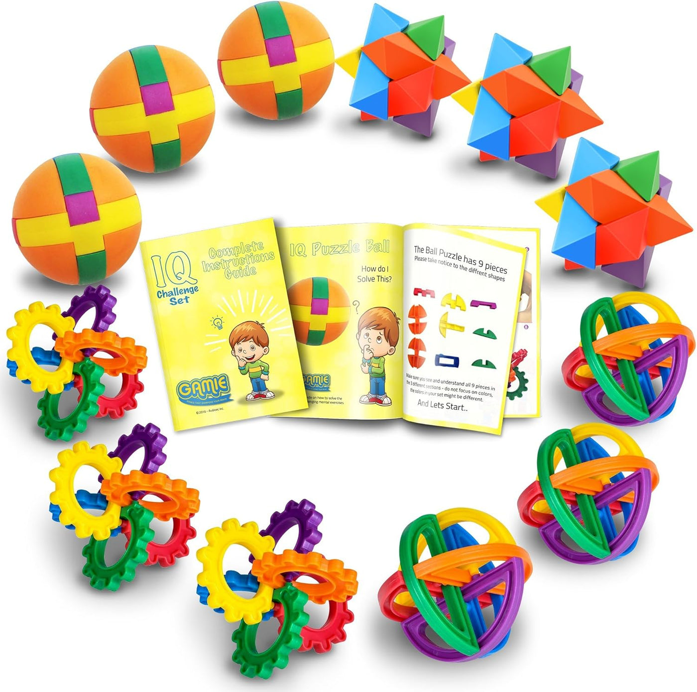 IQ Challenge Set, Fun Puzzle Balls