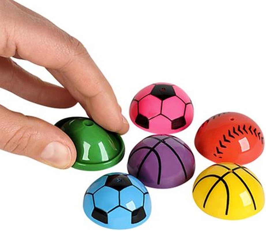 ArtCreativity 1.25 Inch Vinyl Sport Ball Poppers - Pack of 24 - Assorted Colors - Awesome Pop Up Toy-Ideal Impulse Item - Great Small Game Prize, Party Favor and Gift Idea for Boys & Girls Ages 3+