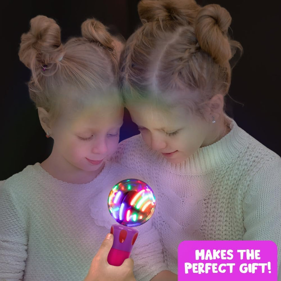 ArtCreativity Light Up Magic Ball Wand for Kids - Flashing LED Wand for Boys and Girls - Thrilling Light Up Spinner Toy - Batteries Included - Sensory Toys for Kids with Autism - Classroom Prizes