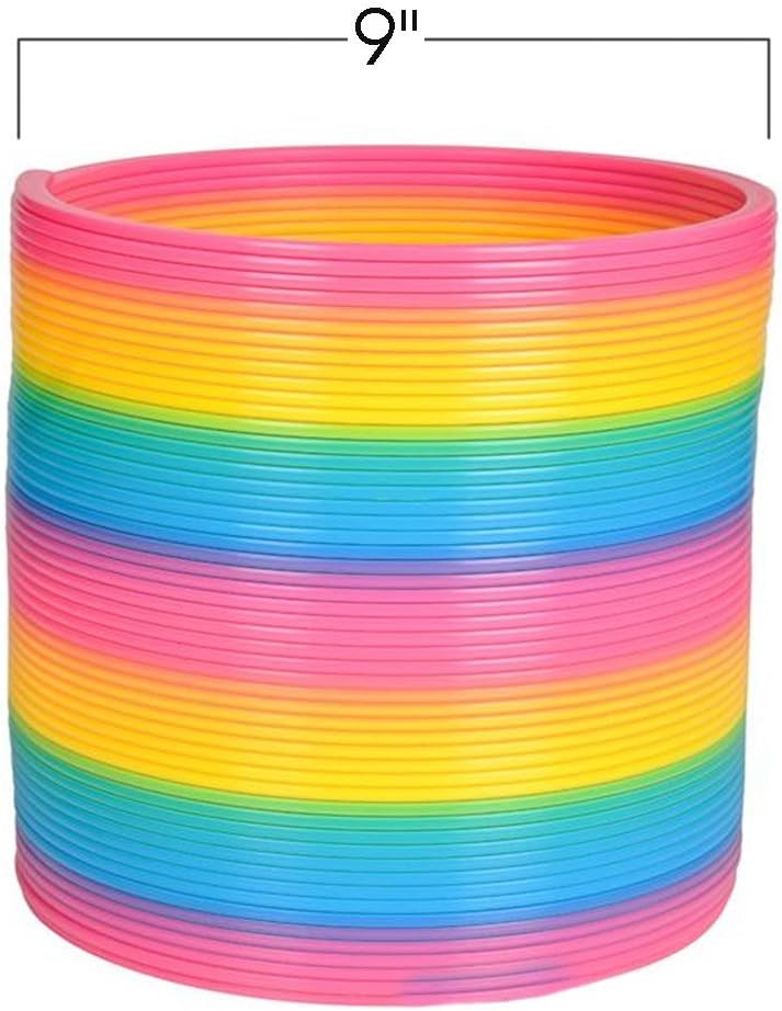 Gigantic Coil Spring - Opens to 16 Feet - Jumbo Plastic Rainbow Coil Spring