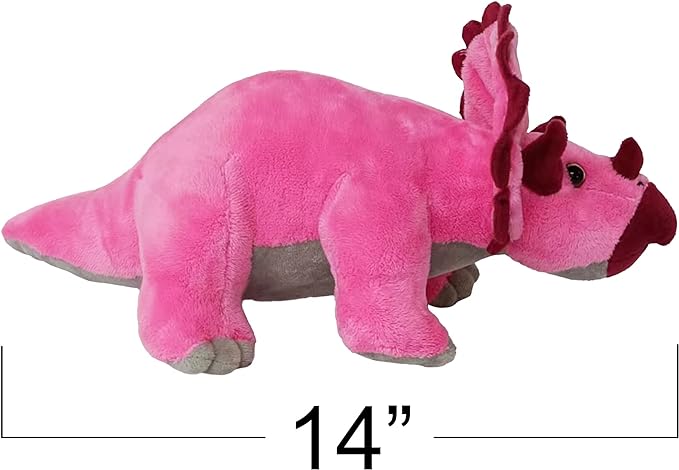 ArtCreativity Cozy Plush Triceratops Dinosaur, Soft and Cuddly Stuffed Animal for Kids, Unique Dinosaur Room Decoration, Great Gift Idea for Boys and Girls